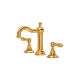 A1409LMIB-2 Acqui Column Spout Widespread Bathroom Fauce with Metal Lever Handlet, Italian Brass