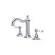 A1409LPAPC-2 Acqui Column Spout Widespread Bathroom Faucet with White Porcelain Lever Handle, Polished Chrome