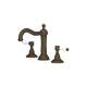 A1409LPTCB-2 Acqui Column Spout Widespread Bathroom Faucet with White Porcelain Lever Handle, Tuscan Brass
