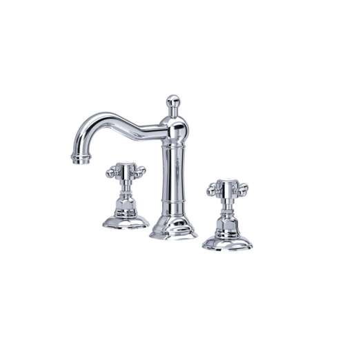 A1409XMAPC-2 Acqui Column Spout Widespread Bathroom Faucet with Cross Handle, Polished Chrome