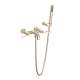 A2202LMSTN Lombardia Wall Mount Exposed Tub Set with Handshower with Metal Lever Handle, Satin Nickel