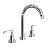 A2208LMAPC-2 Lombardia C-Spout Widespread Bathroom Faucet with Metal Lever Handle, Polished Chrome