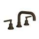 A2218LMTCB-2 Lombardia U-Spout Widespread Bathroom Faucet with Metal Lever Handle, Tuscan Brass