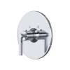 A4214LMAPC Lombardia Thermostatic Trim Plate without Volume Control with Metal Lever Handle, Polished Chrome