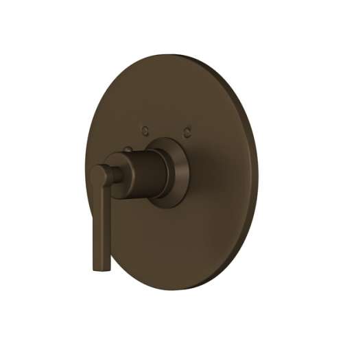 A4214LMTCB Lombardia Thermostatic Trim Plate without Volume Control with Metal Lever Handle, Tuscan Brass