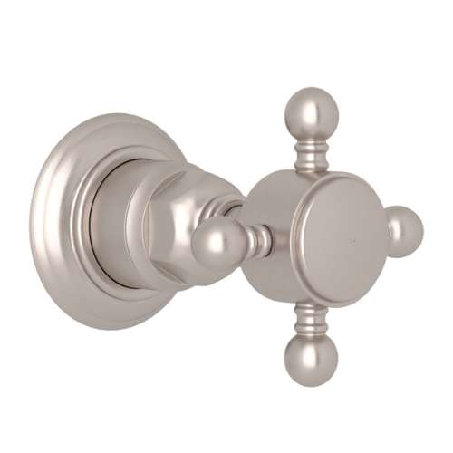 A4912XMSTNTO Trim for Volume Control and 4-Port Dedicated Diverter with Cross Handle, Satin Nickel
