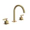 AP08D3LMAG Apothecary Widespread Bathroom Faucet with C-Spout & Lever Handle, Antique Gold
