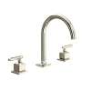 AP08D3LMPN Apothecary Widespread Bathroom Faucet with C-Spout & Lever Handle, Polished Nickel