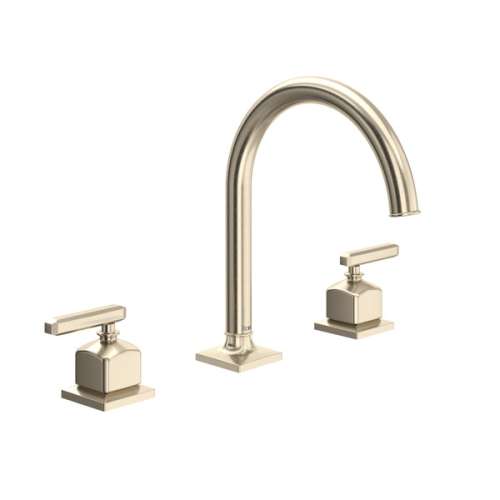 AP08D3LMSTN Apothecary Widespread Bathroom Faucet with C-Spout & Lever Handle, Satin Nickel