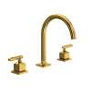 AP08D3LMULB Apothecary Widespread Bathroom Faucet with C-Spout & Lever Handle, Unlacquered Brass