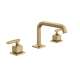 AP09D3LMAG Apothecary Widespread Bathroom Faucet with U-Spout & Lever Handle, Antique Gold