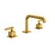 AP09D3LMULB Apothecary Widespread Bathroom Faucet with U-Spout & Lever Handle, Unlacquered Brass