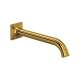 AP16W1ULB Apothecary Wall Mount Tub Spout, Unlacquered Brass