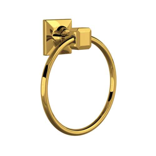 AP25WTRULB Apothecary Towel Ring, Unlacquered Brass