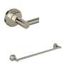 LO1/24PN Lombardia 24-in Wall Mount Single Towel Bar, Polished Nickel