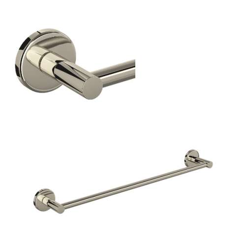 LO1/24PN Lombardia 24-in Wall Mount Single Towel Bar, Polished Nickel