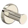 LO7PN Lombardia Wall Mount Single Robe Hook, Polished Nickel
