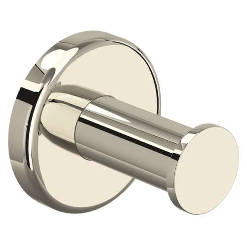 LO7PN Lombardia Wall Mount Single Robe Hook, Polished Nickel
