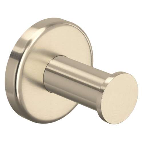 LO7STN Lombardia Wall Mount Single Robe Hook, Satin Nickel