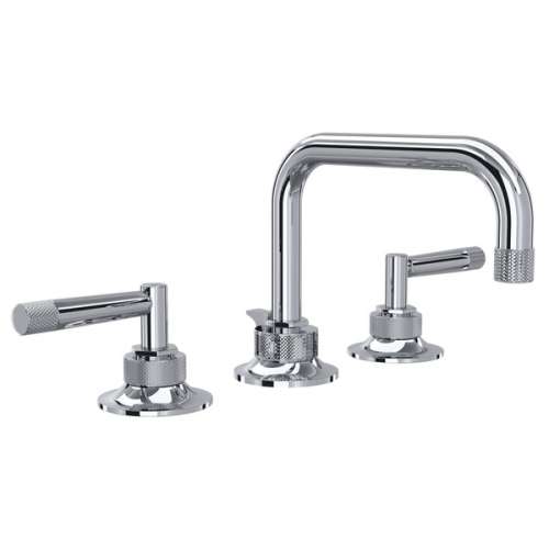 MB-2009LMAPC-2 Graceline U-Spout Widespread Bathroom Faucet with Metal Lever Handle