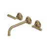 MB-2030LMAGTO-2 Graceline Wall Mount Widespread Bathroom Faucet, Antique Gold