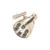 MB0190STN Graceline 3-in 6-Jet Adjustable Showerhead, Satin Nickel