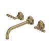 MB2037LMAGTO Graceline Wall Mount Tub Filler, Antique Gold