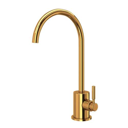 R7517IB Lux C-Spout Filter Faucet with Metal Lever Handle, Italian Brass