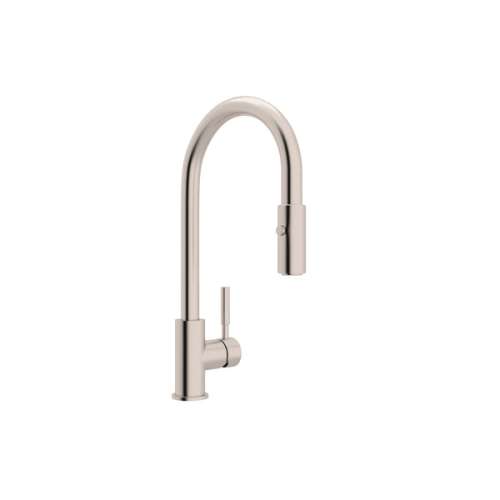 R7520SB Lux Side Handle Stainless Steel Pulldown Kitchen Faucet with Lever Handle, Brushed Stainless Steel