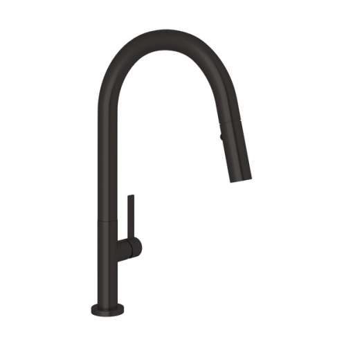 R7581LMMB-2 Lux Modern Pulldown Kitchen Faucet with Metal Lever Handle, Matte Black