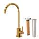 RKIT7517IB Lux C-Spout Filter Faucet with Metal Lever Handle, Italian Brass