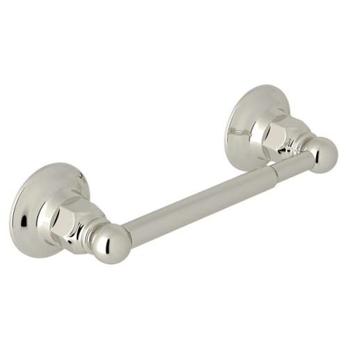 ROT18PN Wall Mount Single Spring-Loaded Toilet Paper Holder, Polished Nickel