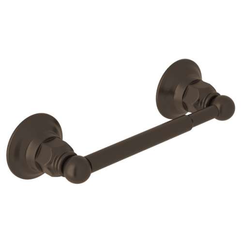 ROT18TCB Wall Mount Single Spring-Loaded Toilet Paper Holder, Tuscan Brass