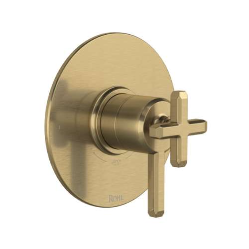TAP44W1LMAG Apothecary 1/2-in Thermostatic and Pressure Balance Trim with 2 Functions with Lever Handle, Antique Gold