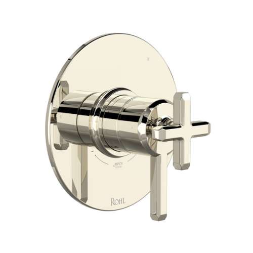 TAP45W1LMPN Apothecary 1/2-in Thermostatic and Pressure Balance Trim with 5 Functions with Lever Handle, Polished Nickel