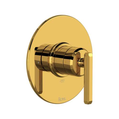 TAP51W1LMULB Apothecary 1/2-in Pressure Balance Trim with Lever Handle, Unlacquered Brass