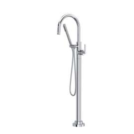 TLB06HF1LMAPC Lombardia Single Hole Floor Mount Tub Filler Trim