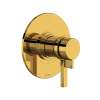 TLB23W1LMULB Lombardia 1/2-in Thermostatic and Pressure Balance Trim with 3 Functions with Lever Handle, Unlacquered Brass