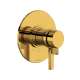 TLB45W1LMULB Lombardia 1/2-in Thermostatic and Pressure Balance Trim with 5 Functions with Lever Handle, Unlacquered Brass