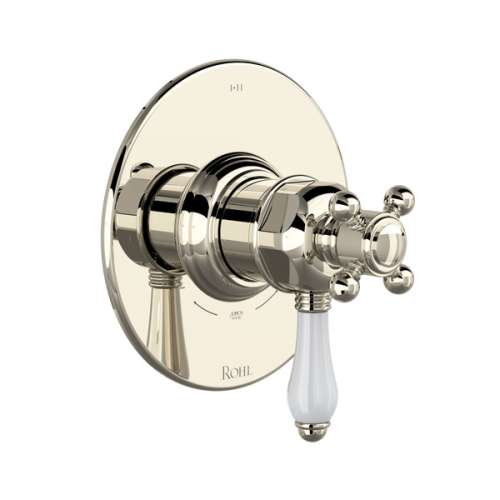TTD23W1LPPN 1/2-in Thermostatic and Pressure Balance Trim with 3 Functions with Lever Handle, Polished Nickel
