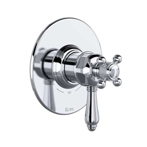 TTD44W1LMAPC 1/2-in Thermostatic and Pressure Balance Trim with 2 Functions with Lever Handle, Polished Chrome