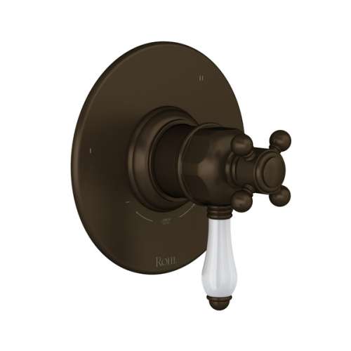TTD45W1LPTCB 1/2-in Thermostatic and Pressure Balance Trim with 5 Functions with Lever Handle, Tuscan Brass
