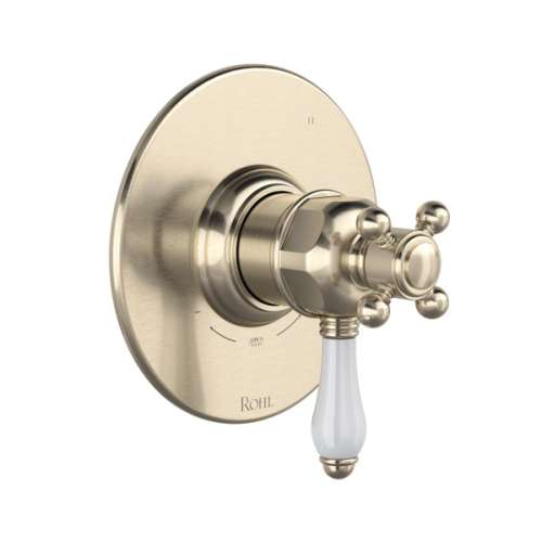 TTD47W1LPSTN 1/2-in Thermostatic and Pressure Balance Trim with 3 Functions with Lever Handle, Satin Nickel