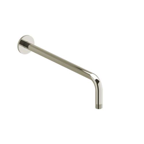 503PN 16-in Wall Mount Shower Arm with Round Escutcheon, Polished Nickel
