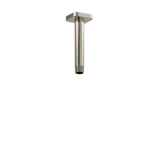 578BN 6-in Ceiling Mount Shower Arm with Square Escutcheon, Brushed Nickel