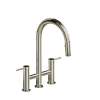 AZ400PN Azure Bridge Pulldown Kitchen Faucet, Polished Nickel