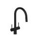 AZ801BK Azure Two Handle Pulldown Kitchen Faucet, Black