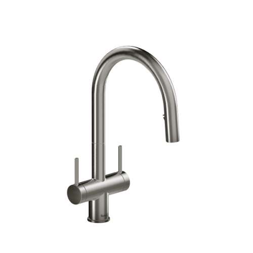 AZ801SS Azure Two Handle Pulldown Kitchen Faucet, Stainless Steel Finish