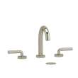 RU08LPN Riu Widespread Lavatory Faucet with C-Spout with Lever Handles, Polished Nickel