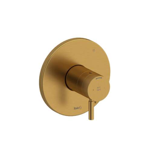 TRUTM47BG Riu 1/2-in Thermostatic and Pressure Balance Trim with 3 Functions with Lever Handle, Brushed Gold